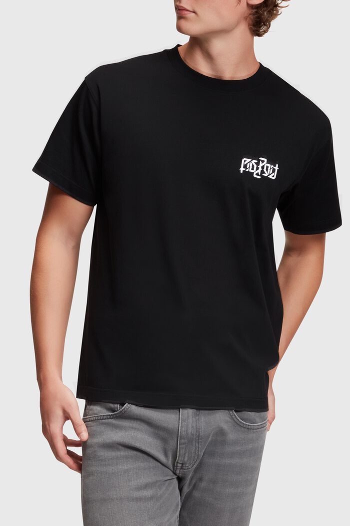 AMBIGRAM effen T-shirt, BLACK, detail image number 0