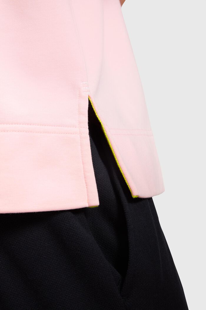 Sweatshirt met comfortabele pasvorm en neonkleurige print, LIGHT PINK, detail image number 3