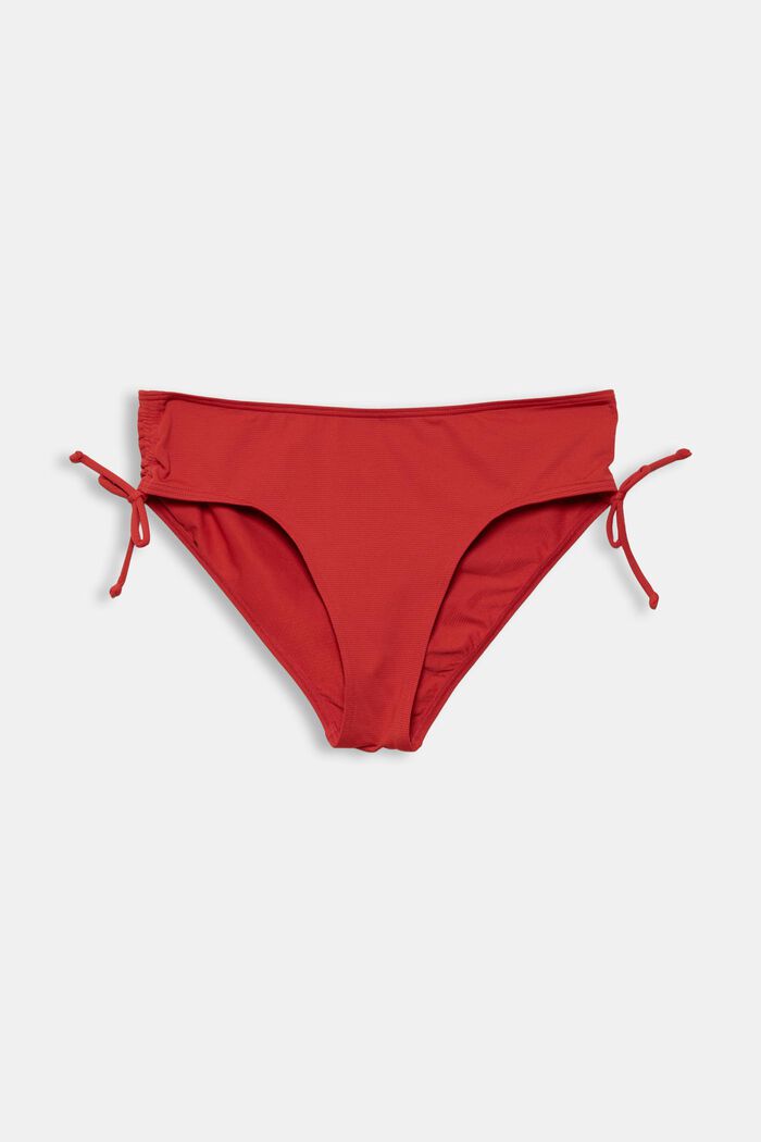 Gerecycled: bikinislip met structuur, RED, detail image number 1