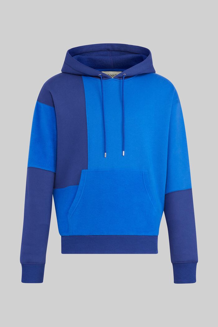 Uniseks sweatshirt met patchworklook, BLUE, overview