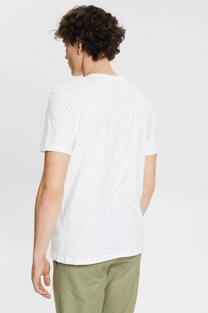 Jersey T-shirt met plantenprint, WHITE, detail image number 3
