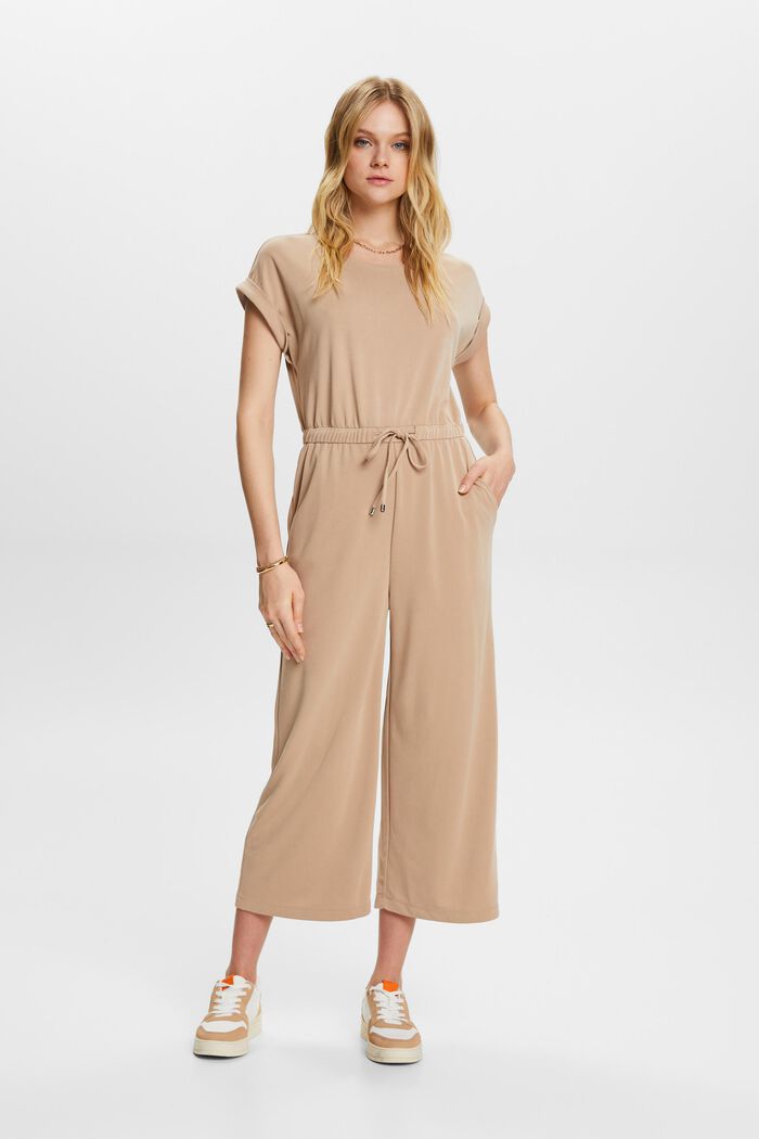 Modal jumpsuit met band, TAUPE, detail image number 4