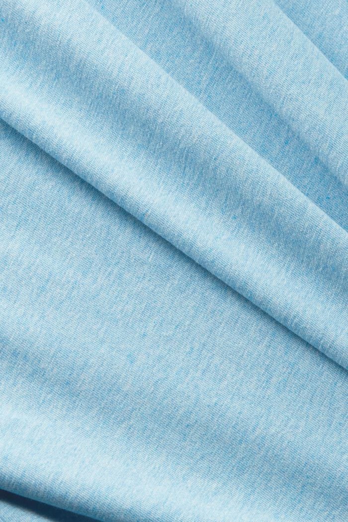 Gemêleerde polo, LIGHT TURQUOISE, detail image number 4