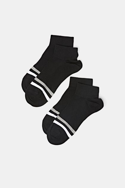 2 paar gestreepte sokken