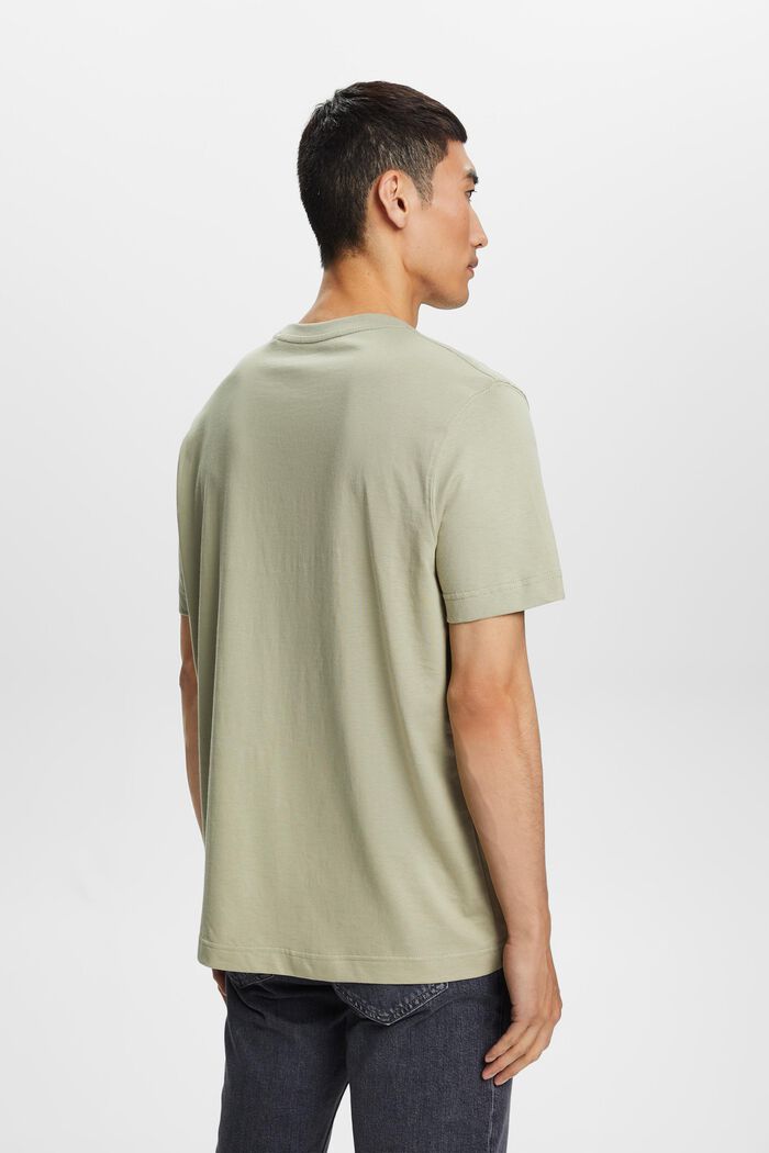 T-shirt van organic cotton, DUSTY GREEN, detail image number 3