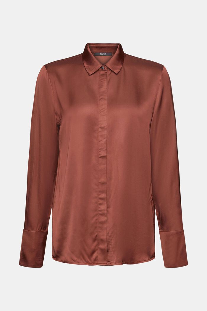 Blouses woven, RUST BROWN, overview
