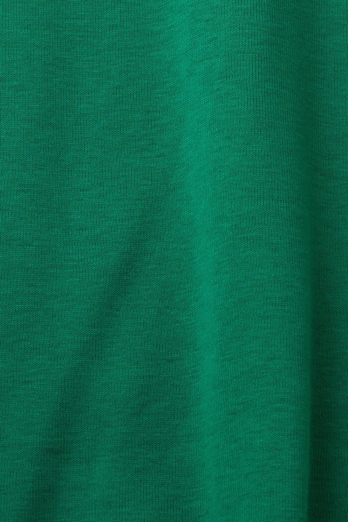 T-shirt van katoenen jersey met logo, DARK GREEN, detail image number 5