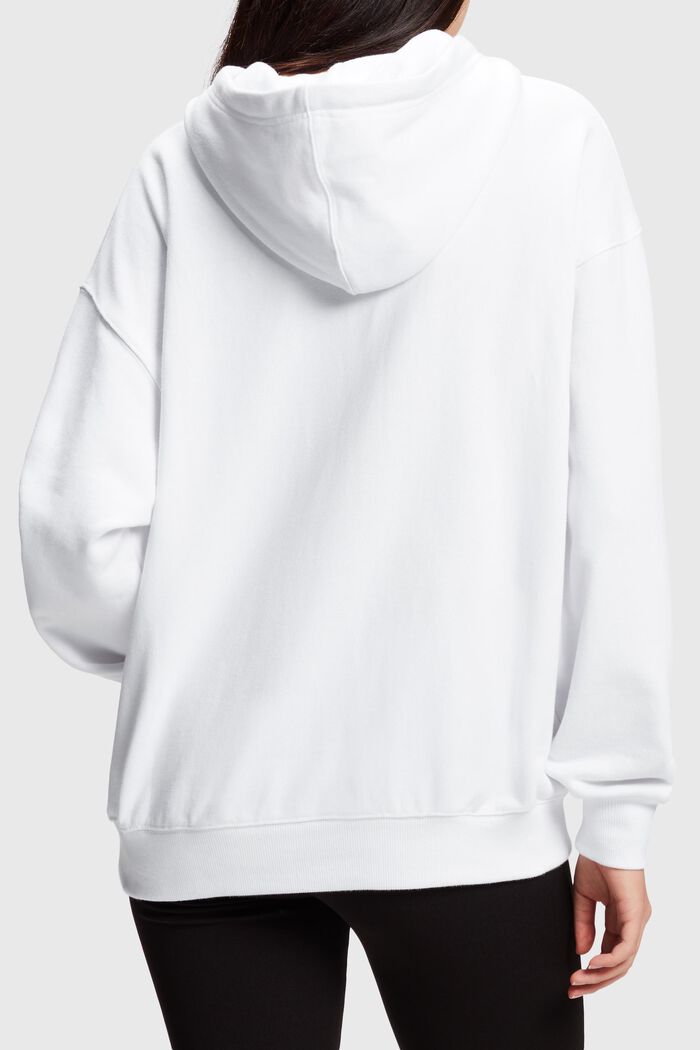 Uniseks sweatshirt met capuchon, WHITE, detail image number 4