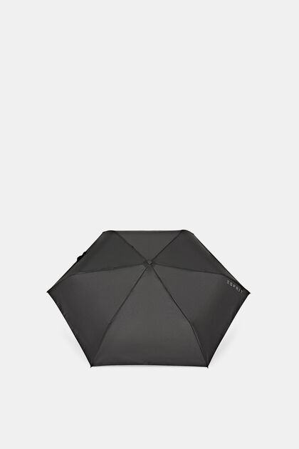 Opvouwbare, zwarte easymatic slimline paraplu