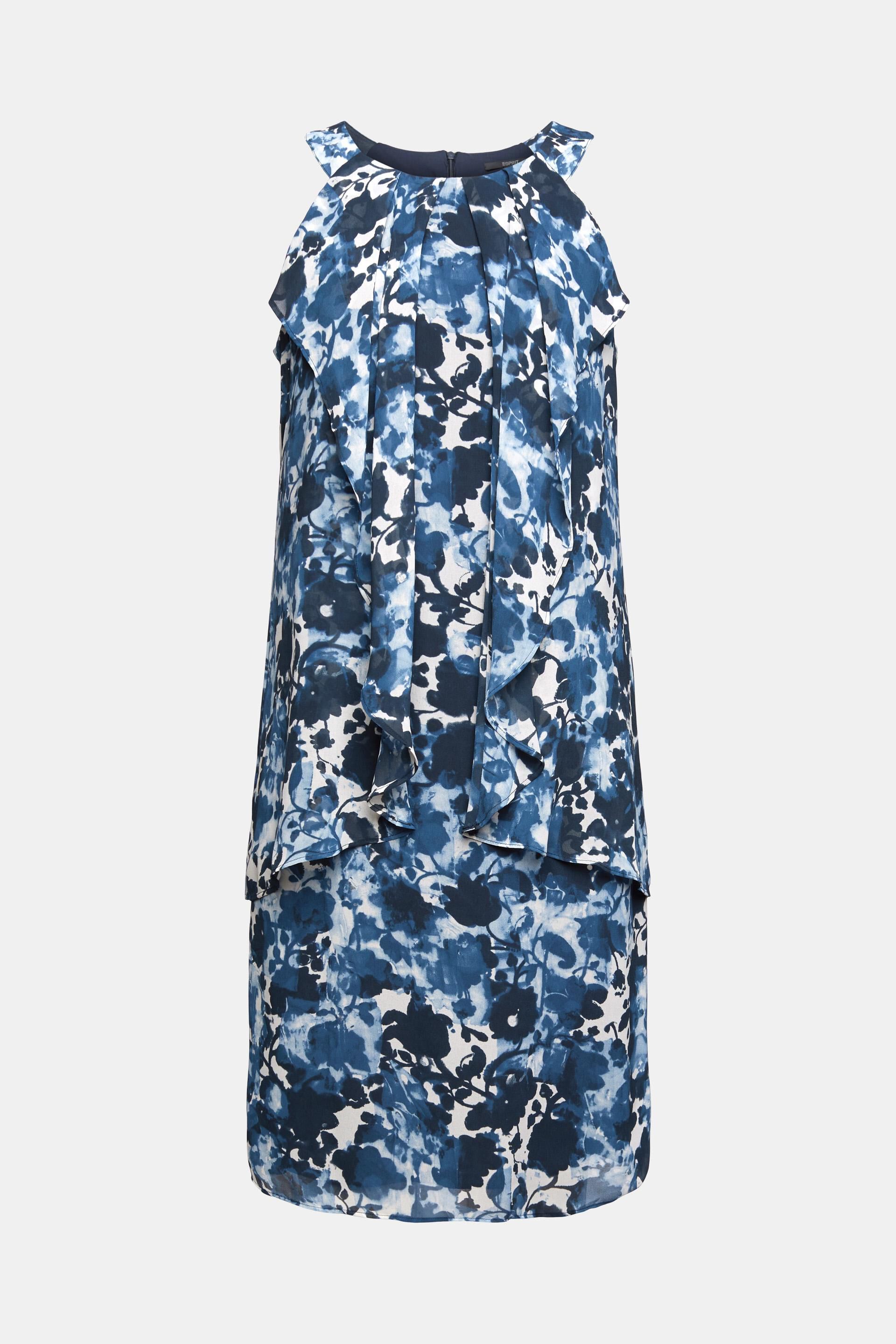 Mode Jurken Maxi-jurken Esprit Maxi-jurk blauw casual uitstraling 