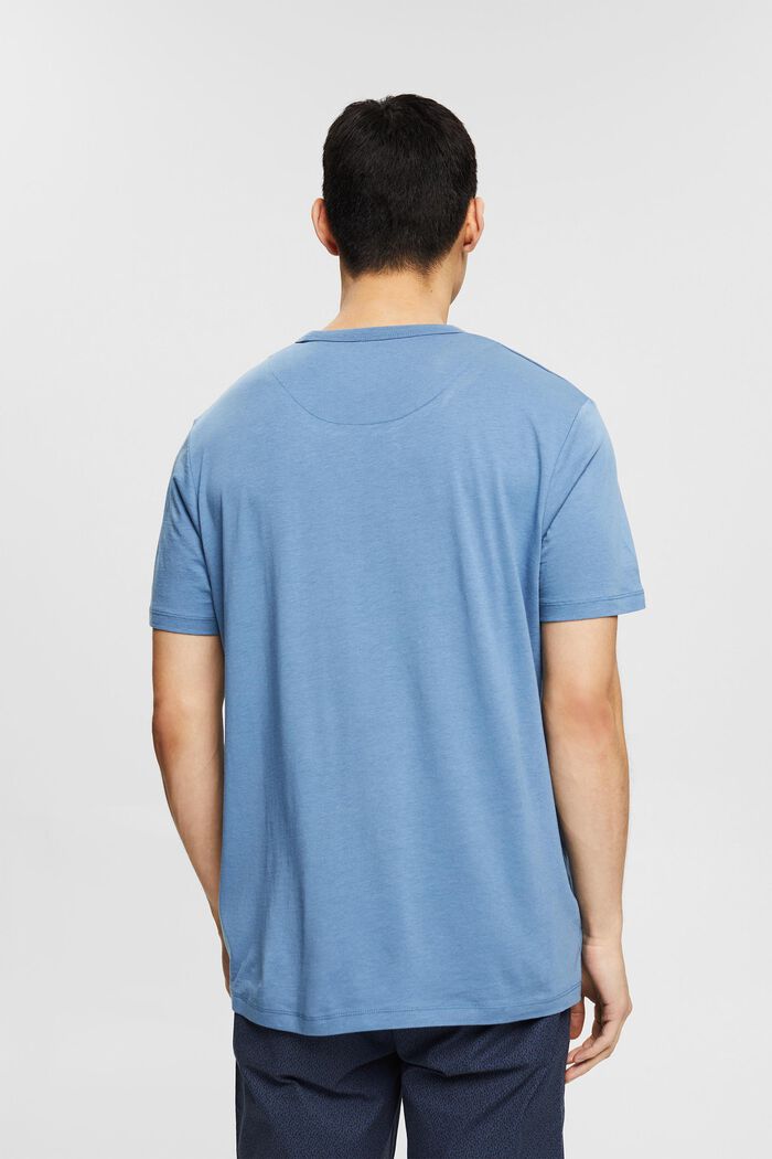 Met TENCEL™: basic T-shirt , GREY BLUE, detail image number 3