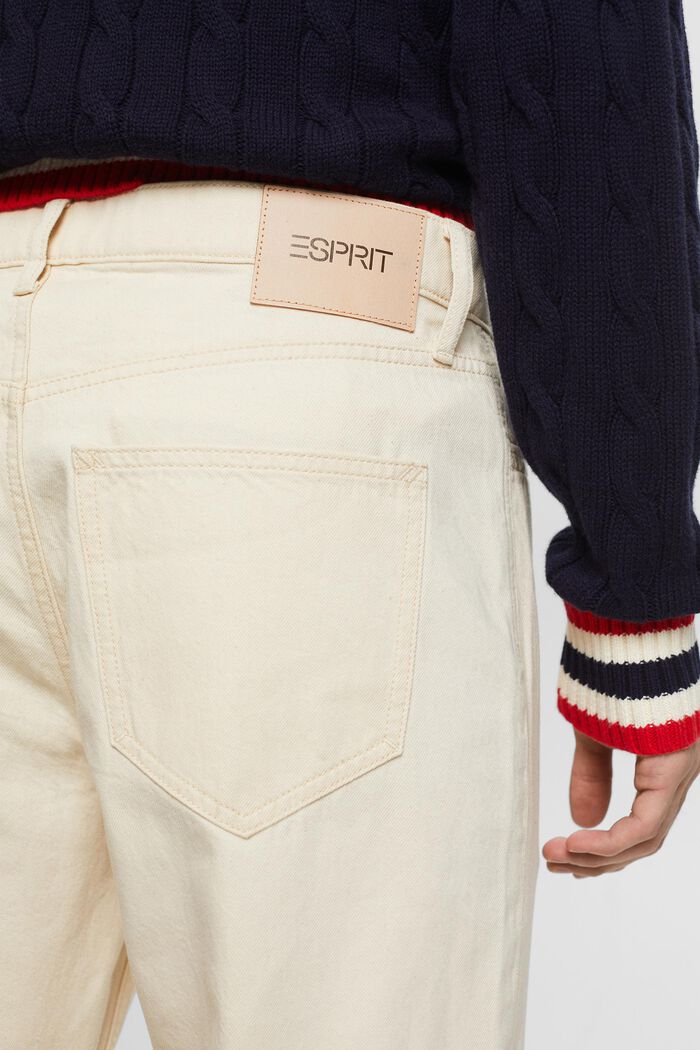 Mid rise regular tapered jeans, OFF WHITE, detail image number 3