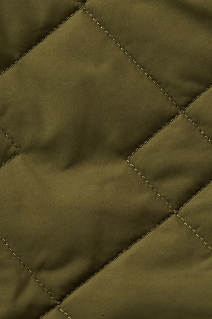 2-zijdige gewatteerde sherpa mantel, DARK KHAKI, detail image number 5