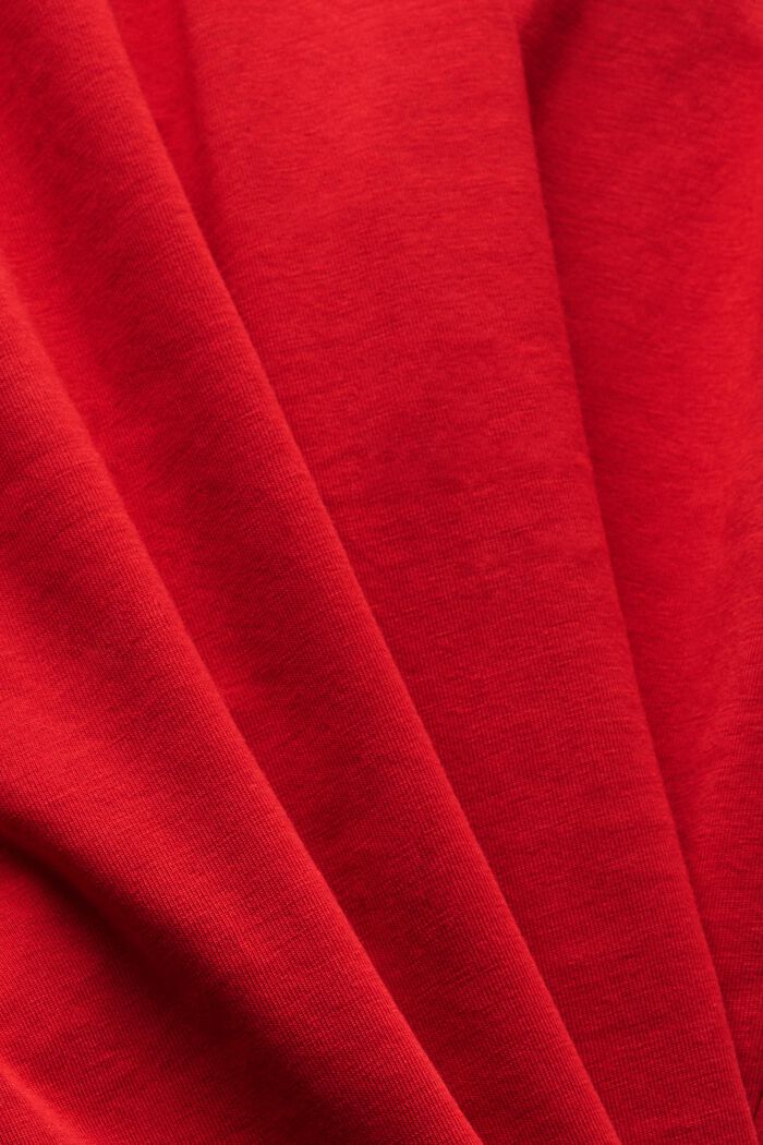 Tanktop van katoen-jersey, DARK RED, detail image number 4