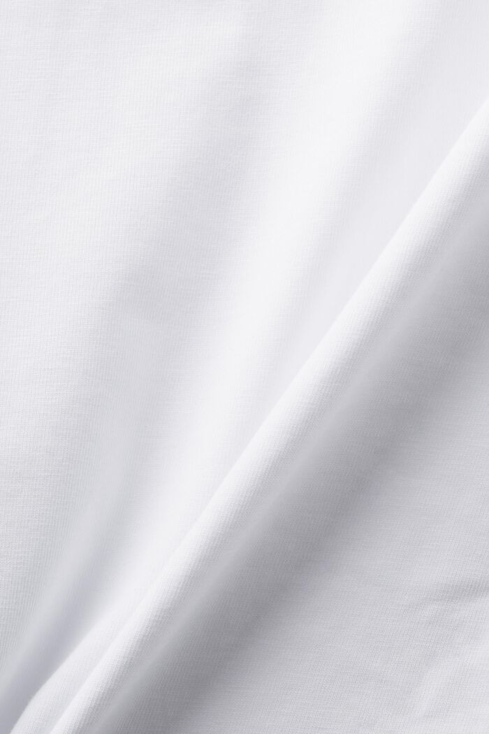 T-shirt met logo en bloemenprint, WHITE, detail image number 5