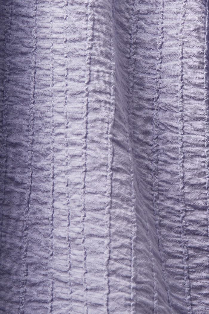 Gestructureerde blouse met lange mouwen, LIGHT BLUE LAVENDER, detail image number 4