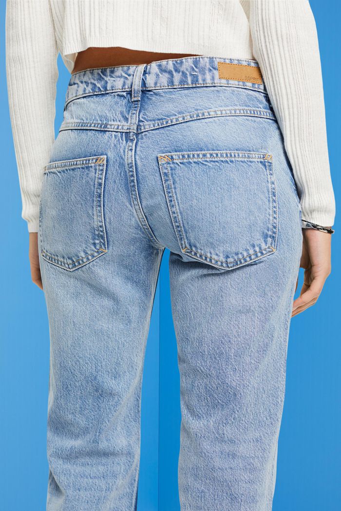 Mid-rise retro uitlopende jeans, BLUE MEDIUM WASHED, detail image number 2