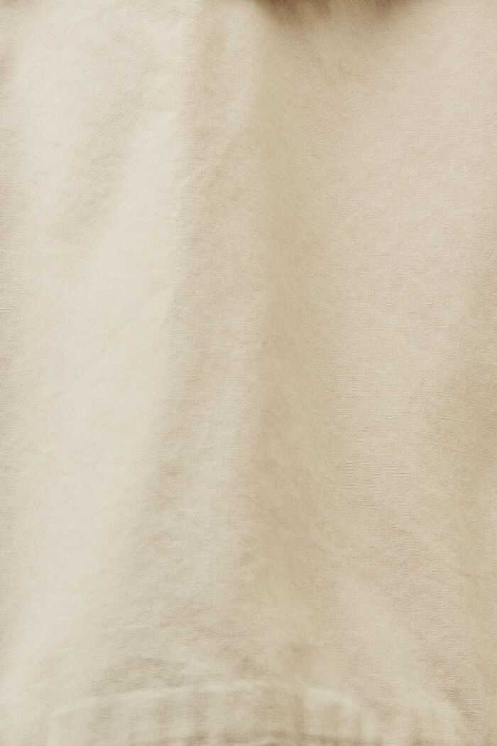 Cropped jack van katoenen canvas met strik aan de voorkant, SAND, detail image number 4