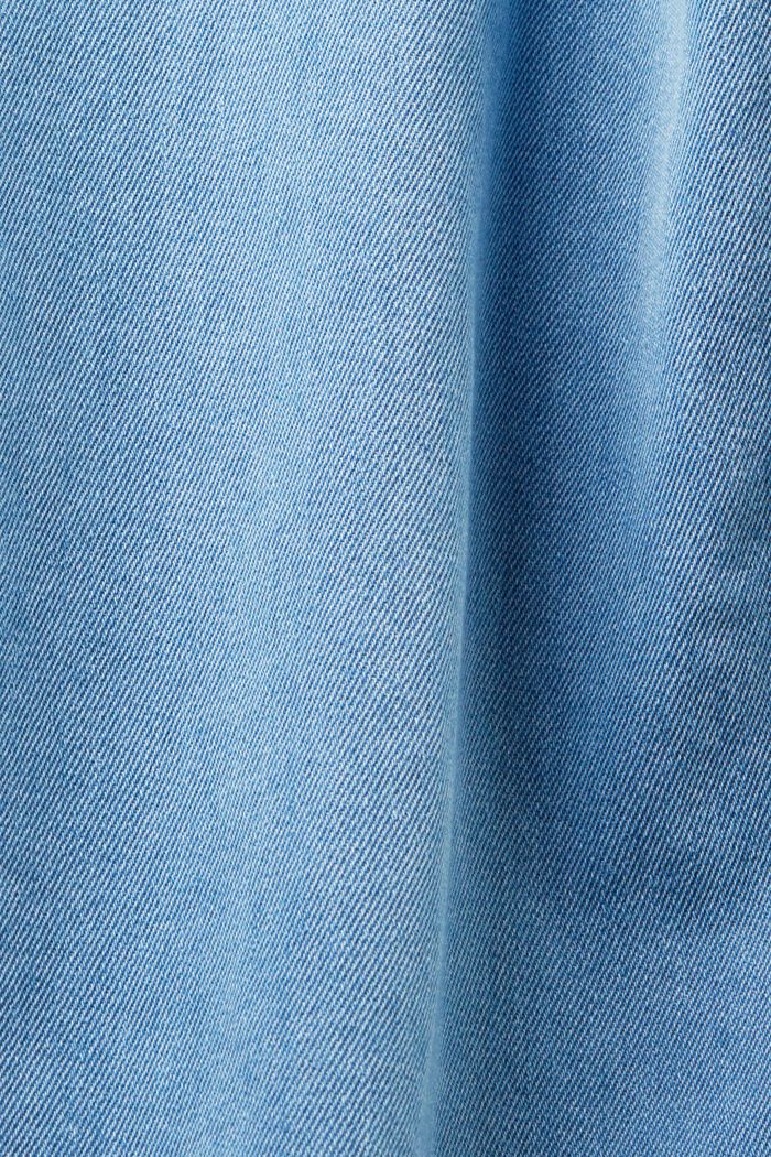 Denim overhemd met opgestikte zak, BLUE LIGHT WASHED, detail image number 6