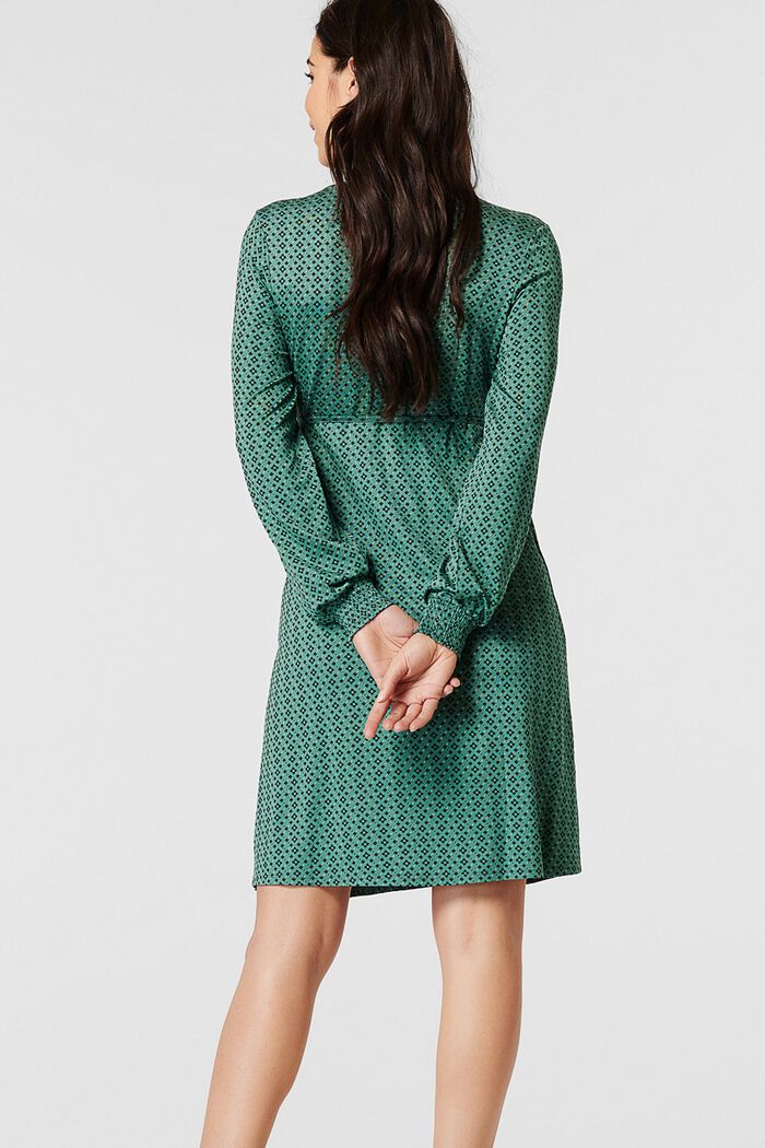 Jersey jurk met voedingsfunctie, LENZING™ ECOVERO™, TEAL GREEN, detail image number 2