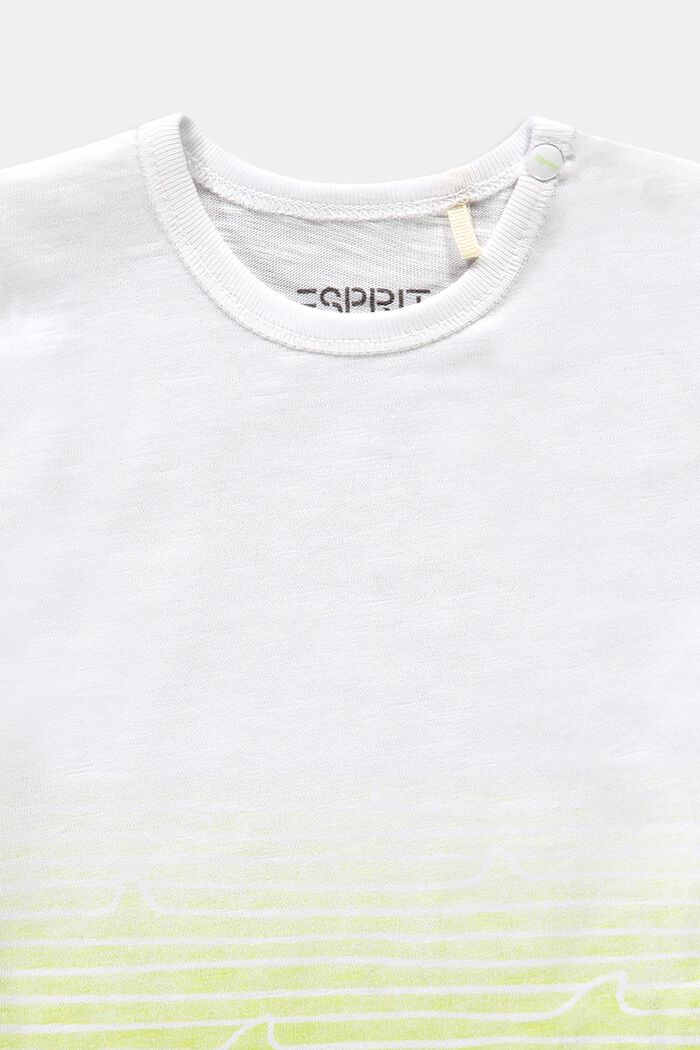 T-shirt met kleurverloop, 100% biologisch katoen, WHITE, detail image number 2
