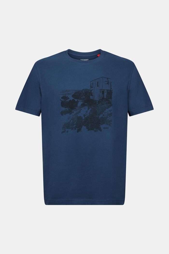 Grafisch  T-shirt met print, BLUE, detail image number 6