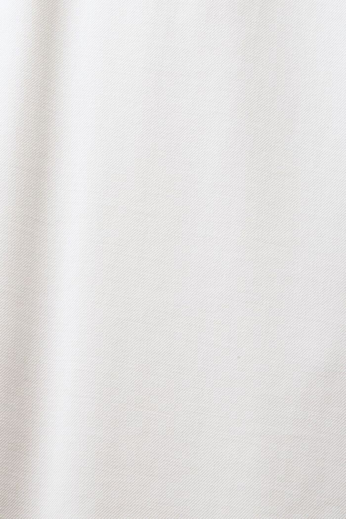 Midi-jurk van geweven linnen, OFF WHITE, detail image number 6