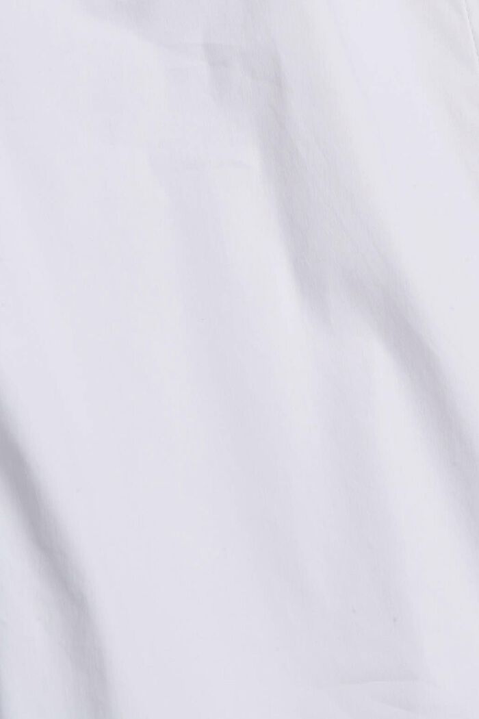 Getailleerde overhemdblouse met stretch, WHITE, detail image number 4