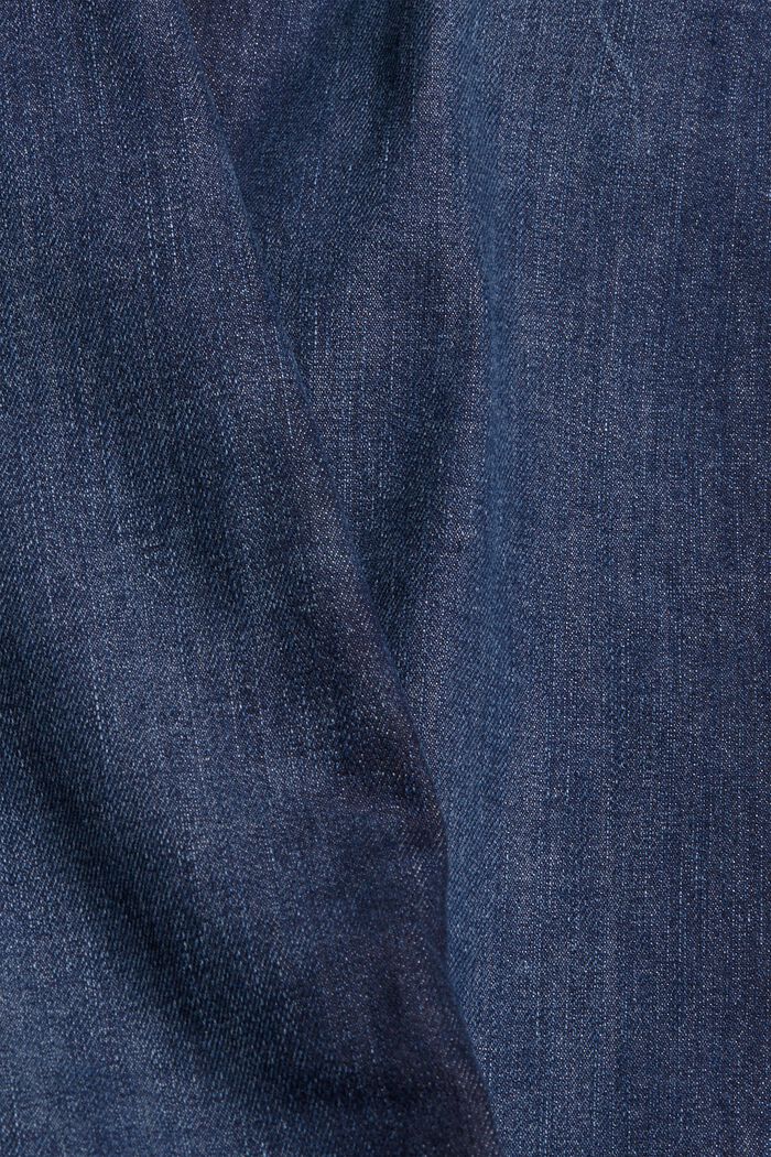 Low-rise stretchjeans, BLUE DARK WASHED, detail image number 4
