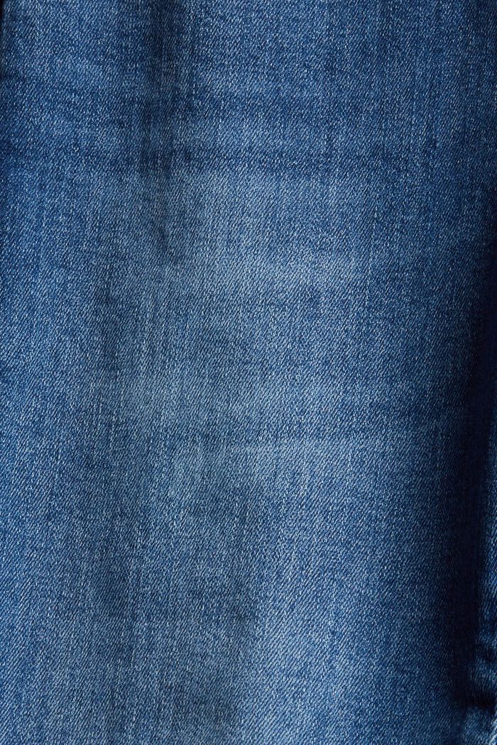 Jeans met dubbele knoop, organic cotton, BLUE MEDIUM WASHED, detail image number 4