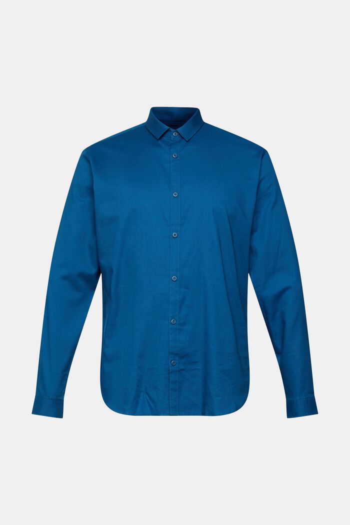 Shirt met slim fit, PETROL BLUE, detail image number 6