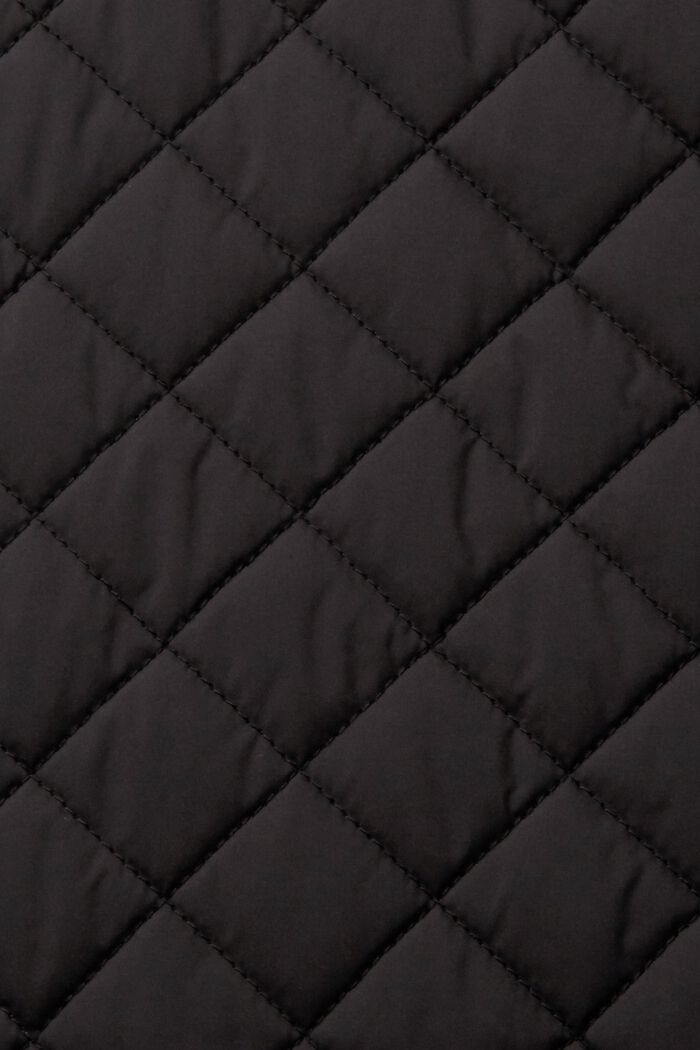 Lange gewatteerde mantel, BLACK, detail image number 5