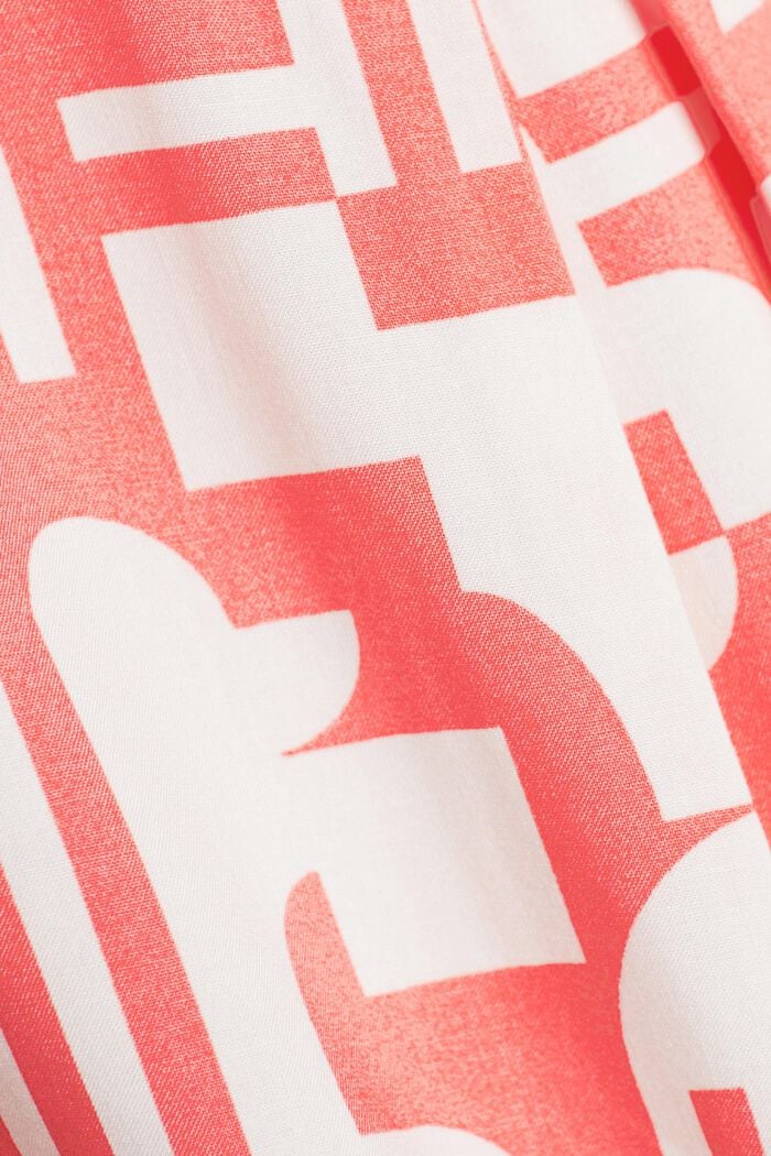 Cropped pyjamabroek van LENZING™ ECOVERO™, CORAL, detail image number 4