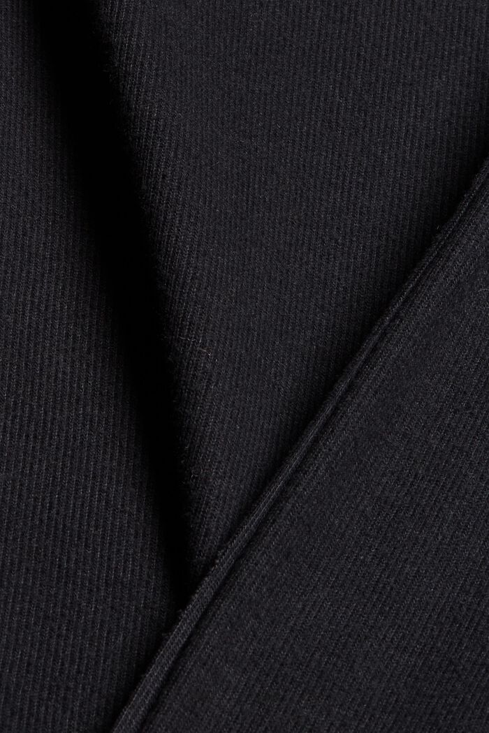 Sweatshirt met opstaande kraag, mix met biologisch katoen, BLACK, detail image number 4