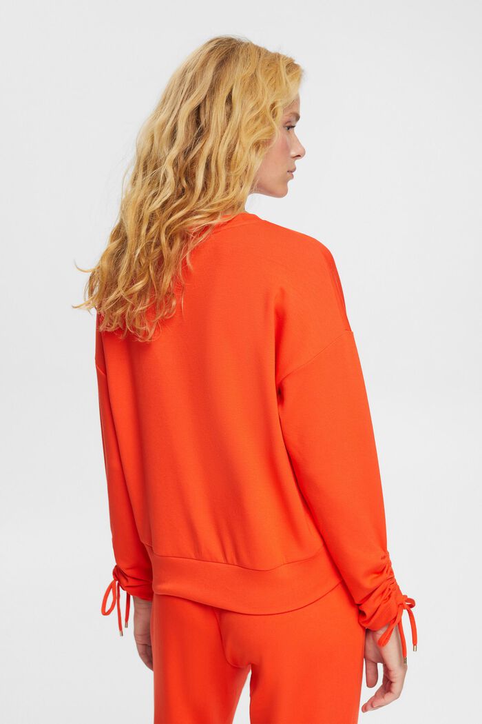 Sweatshirt, LENZING™ ECOVERO™, RED ORANGE, detail image number 3