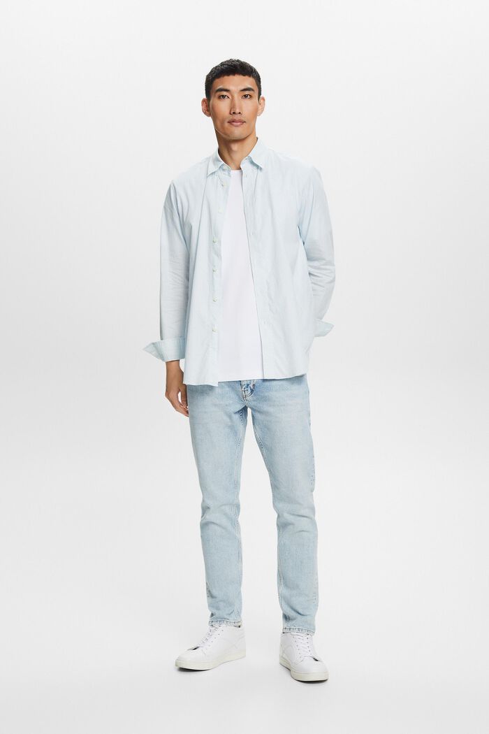 Katoenen overhemd met print en een relaxed fit, WHITE, detail image number 0