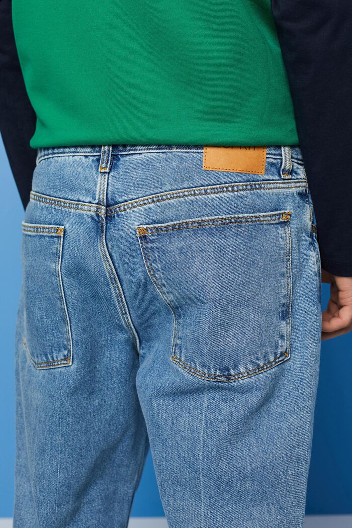 Retro, relaxed fit jeans met duurzaam denim, BLUE MEDIUM WASHED, detail image number 2