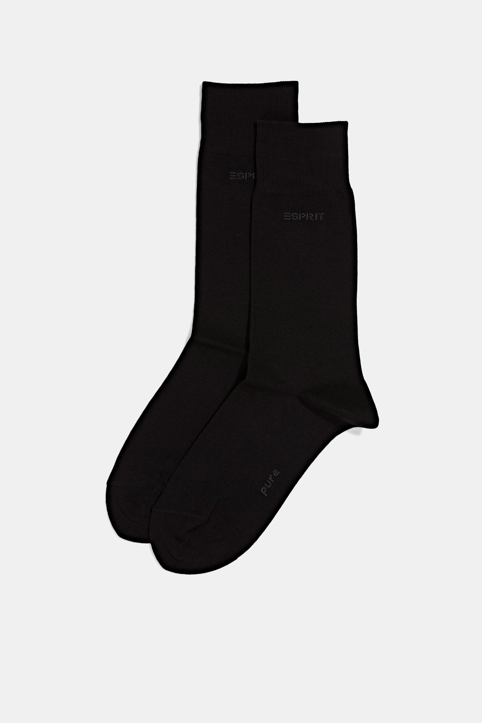 Zwart Set van 2 paar sokken, organic cotton