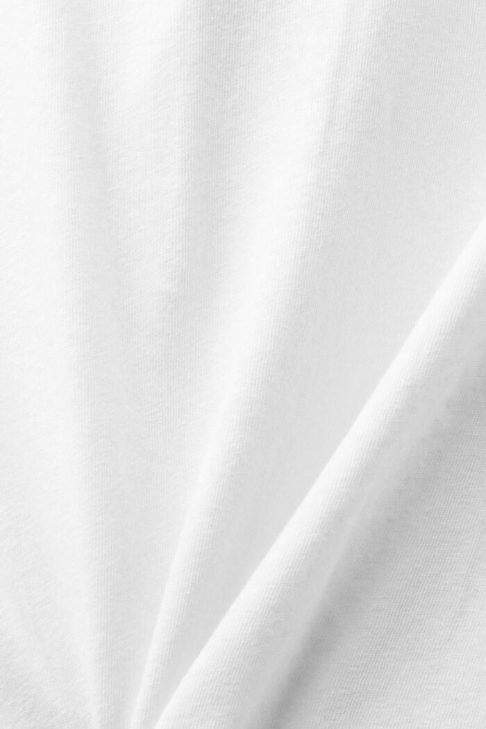 Katoen-linnen poloshirt, OFF WHITE, detail image number 5