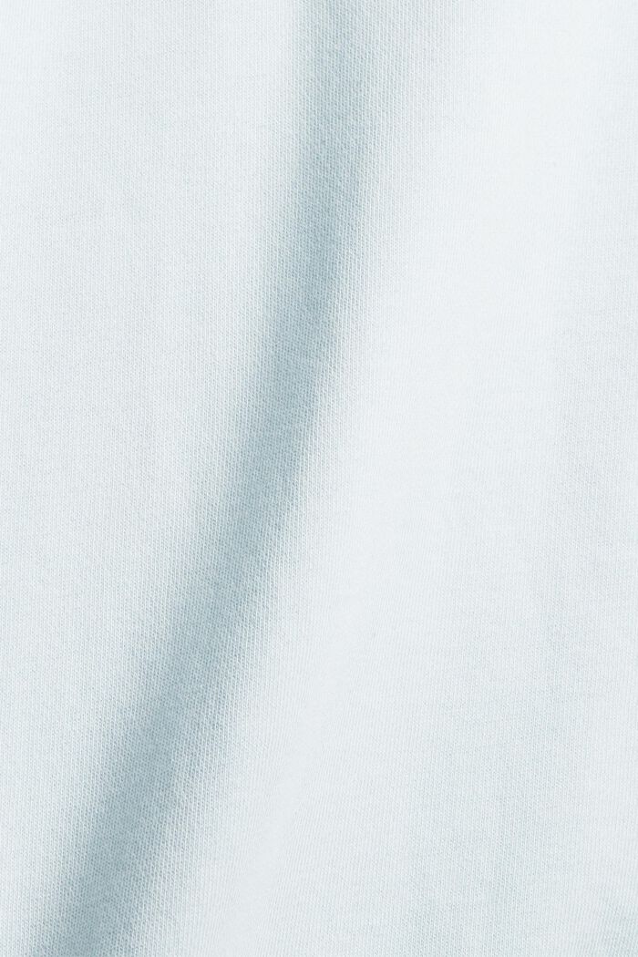 Sweatshirt van 100% biologisch katoen, LIGHT TURQUOISE, detail image number 4