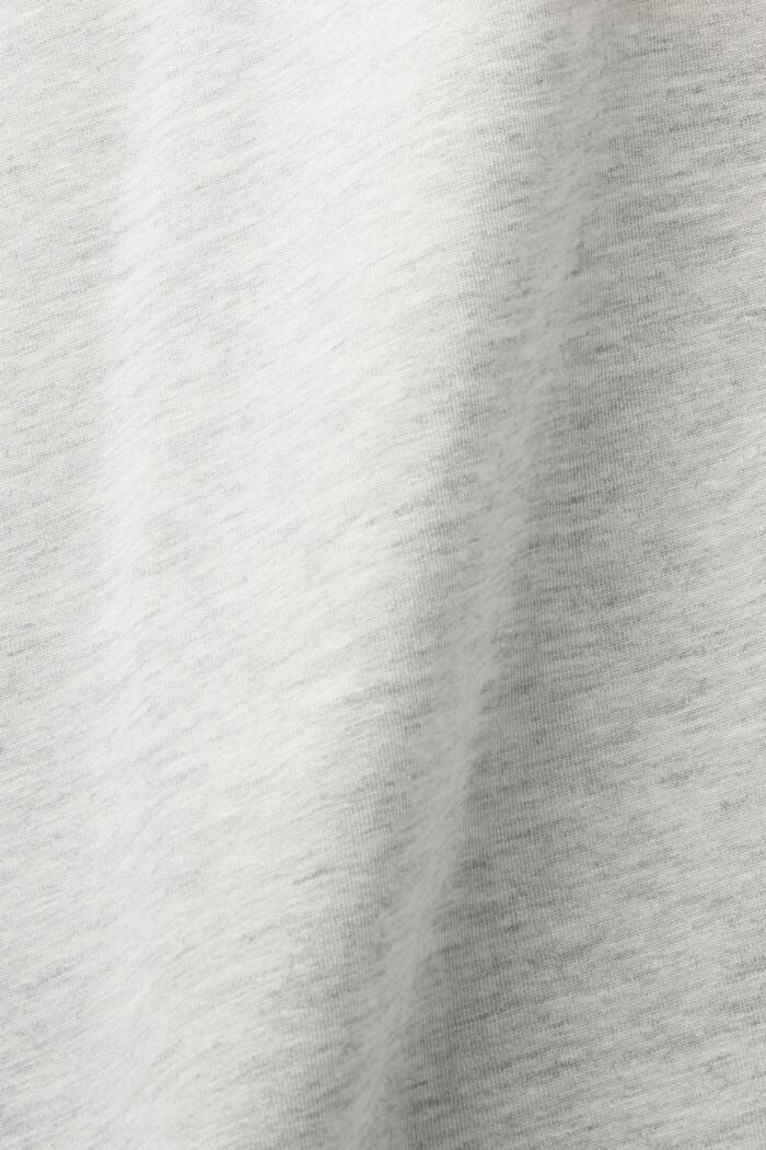T-shirt met ronde hals van een materiaalmix, ICE, detail image number 5