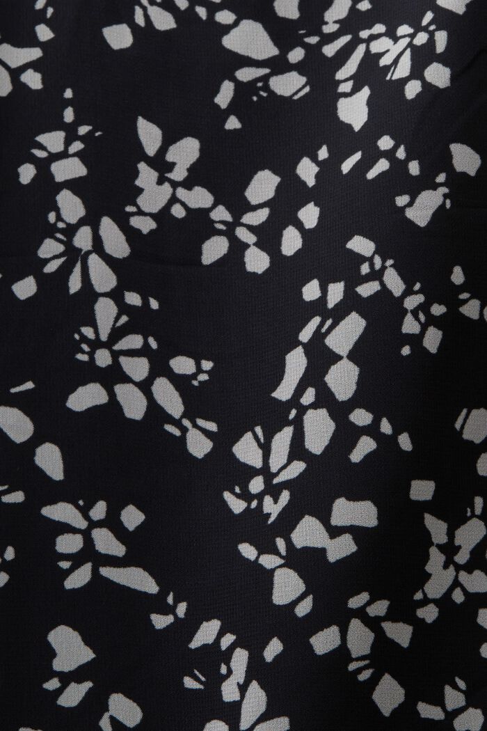 Chiffon mini-jurk met print, BLACK, detail image number 4
