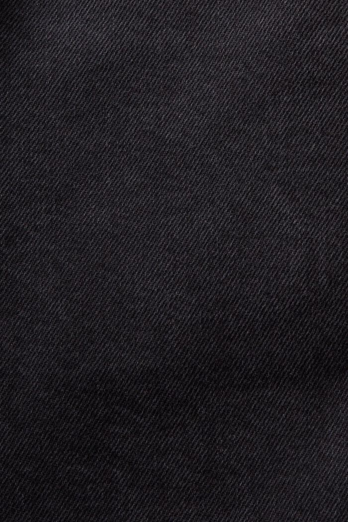 Taps toelopende jeans met middelhoge taille, BLACK DARK WASHED, detail image number 5