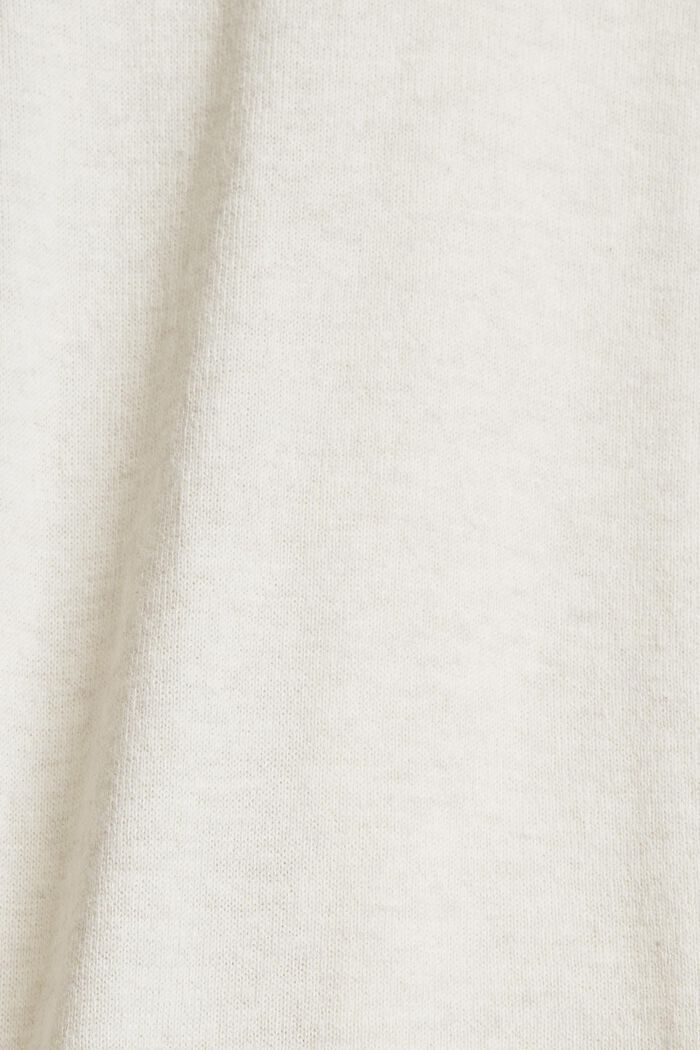 Trui met hoodie, 100% katoen, SAND, detail image number 1