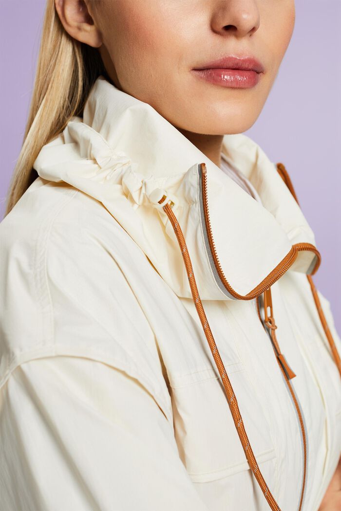 Waterafstotende ripstop jas met opstaande kraag, ICE, detail image number 3