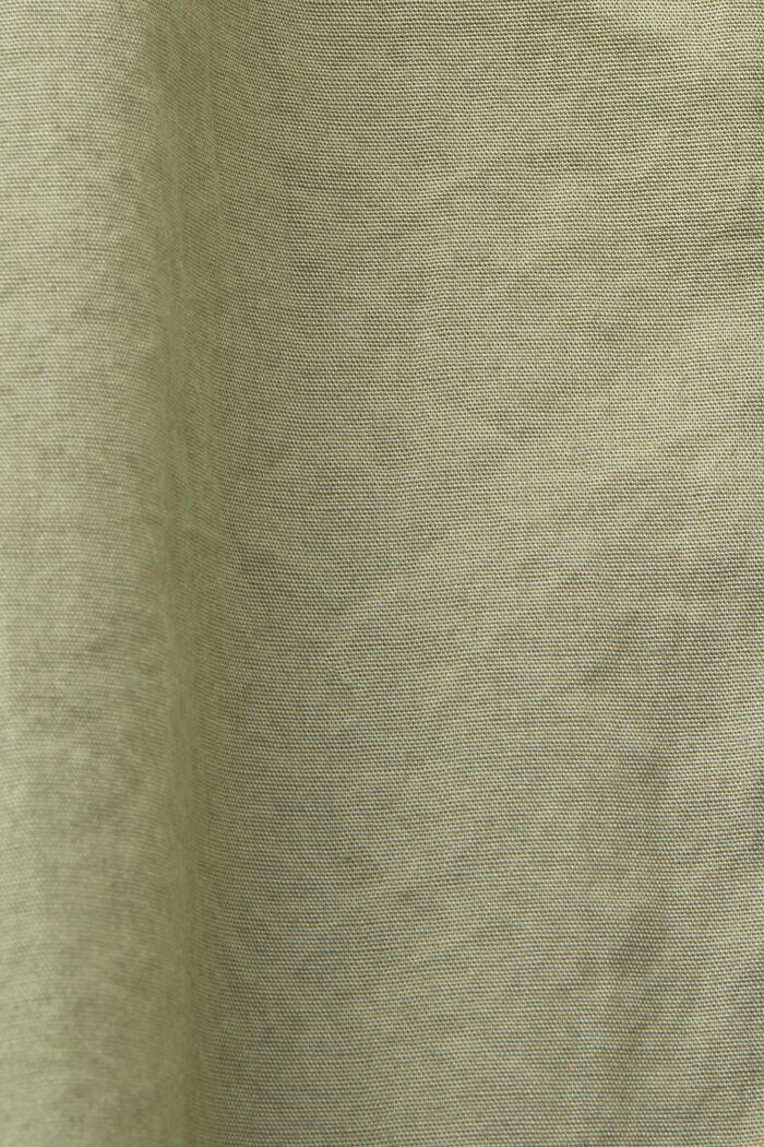 Buttondown-overhemd met korte mouwen, LIGHT KHAKI, detail image number 4