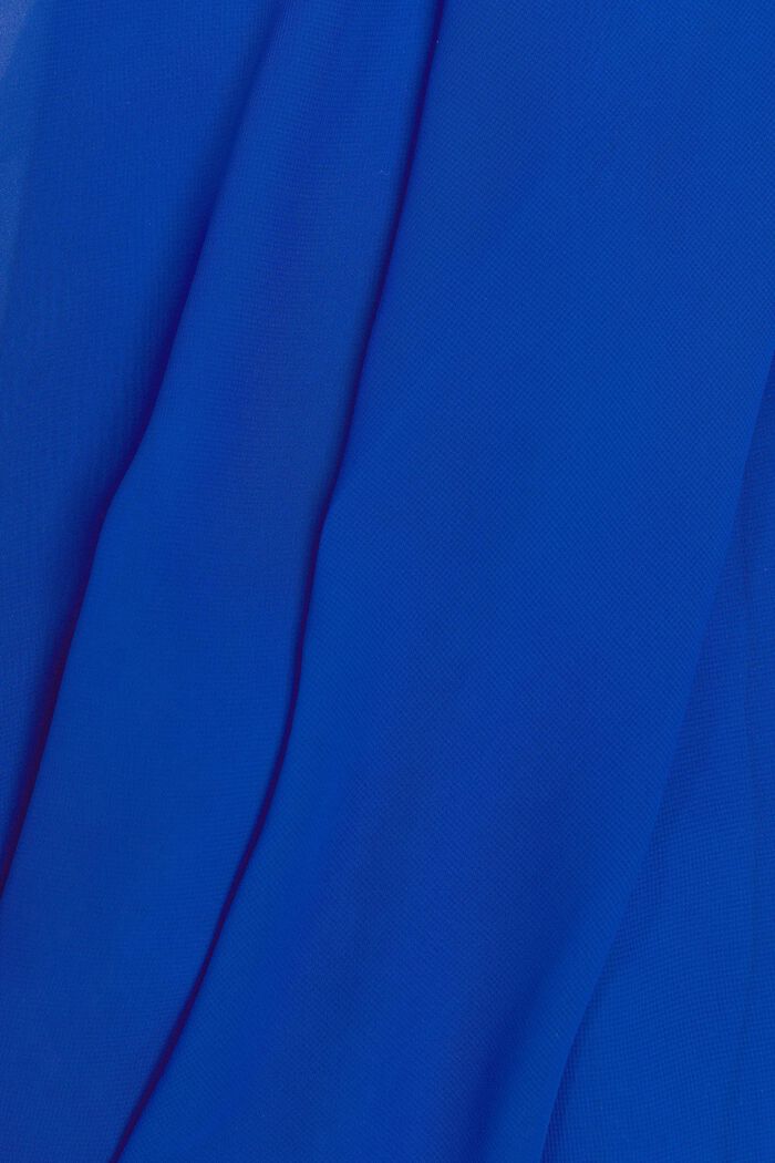 Chiffon mini-jurk met V-hals, BRIGHT BLUE, detail image number 5