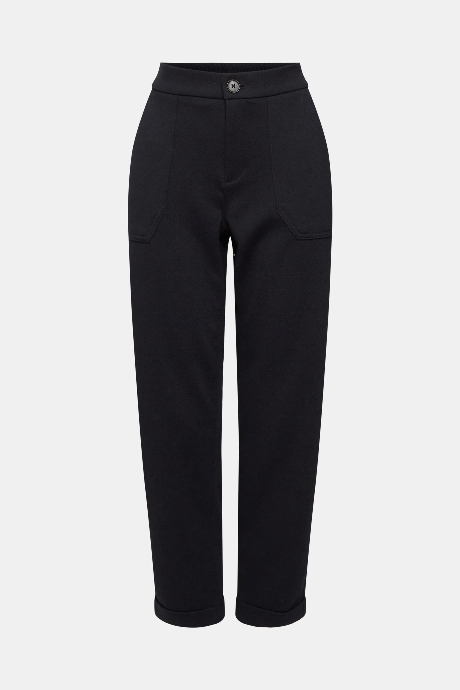 Esprit Stoffen broek zwart-lichtgrijs gestreept patroon casual uitstraling Mode Broeken Stoffen broeken 
