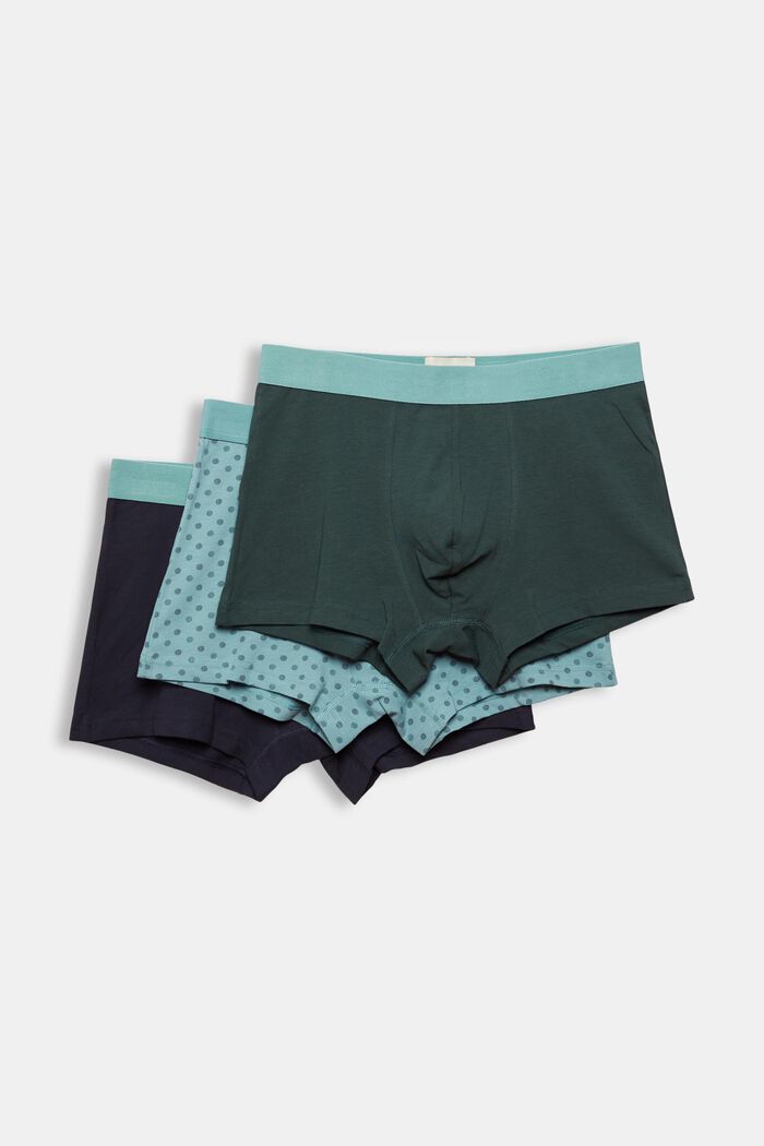 Set van 3 hipster-shorts van een katoenmix