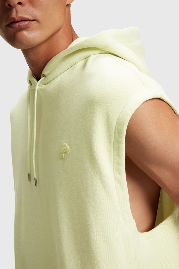 Mouwloze hoodie Color Dolphin, PASTEL YELLOW, detail image number 2